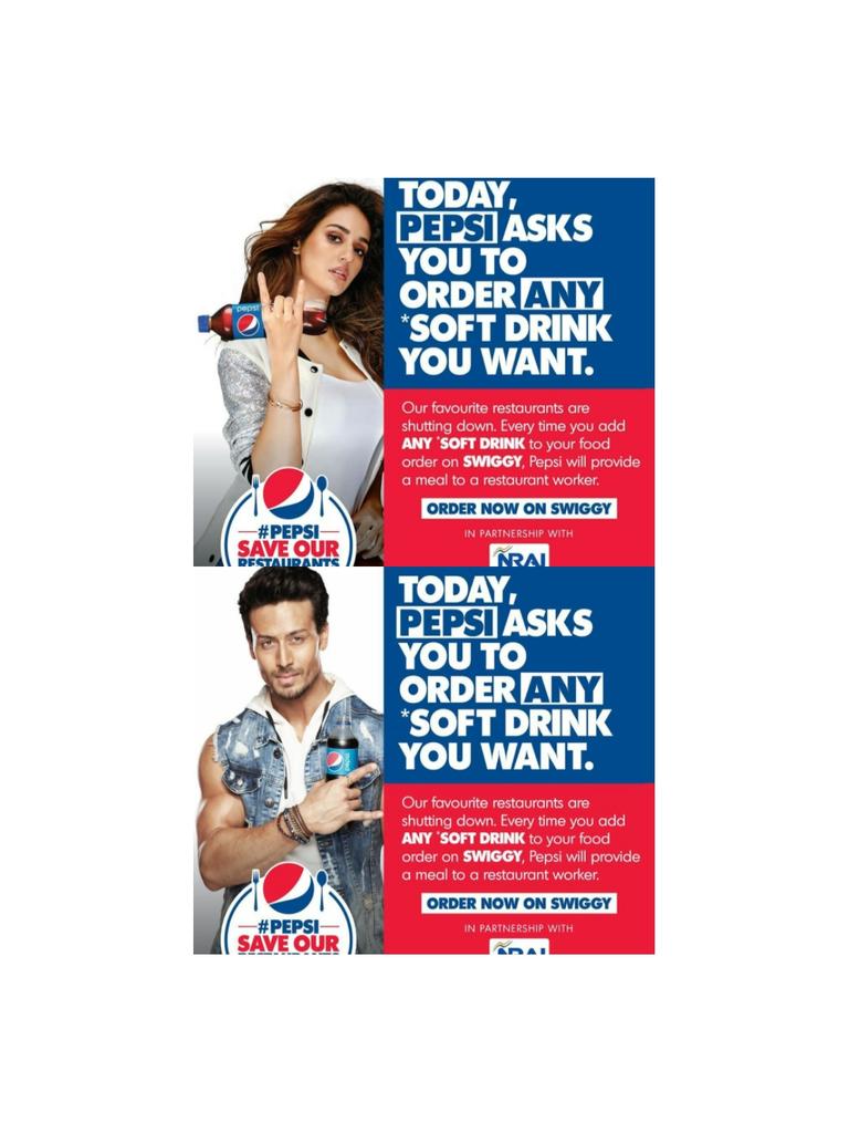 TigerSh43557582's tweet photo. Pepsi Save Our Restaurants.
#TigerShroff #DishaPatani #pepsisaveourrestaurants 
👍🏻👍🏻👍🏻👍🏻 https://t.co/kAWZ4Ox6iD