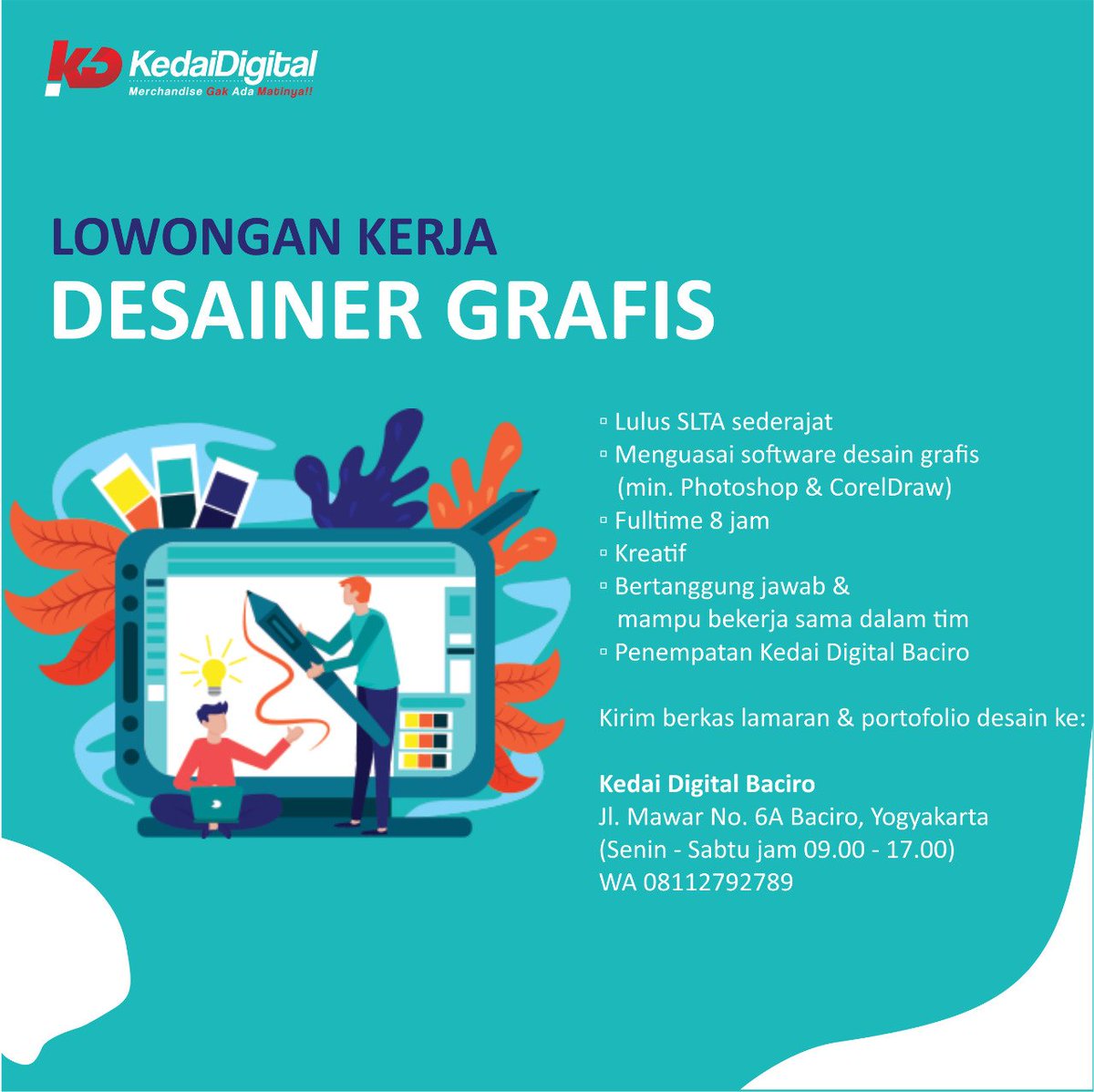 Jangan dilewatkan, share info lowongan ini utk teman &amp; saudara kamu yg membutuhkan juga ya..

<a href="/jogja_lowker/">Jogja Lowker</a> 🙏