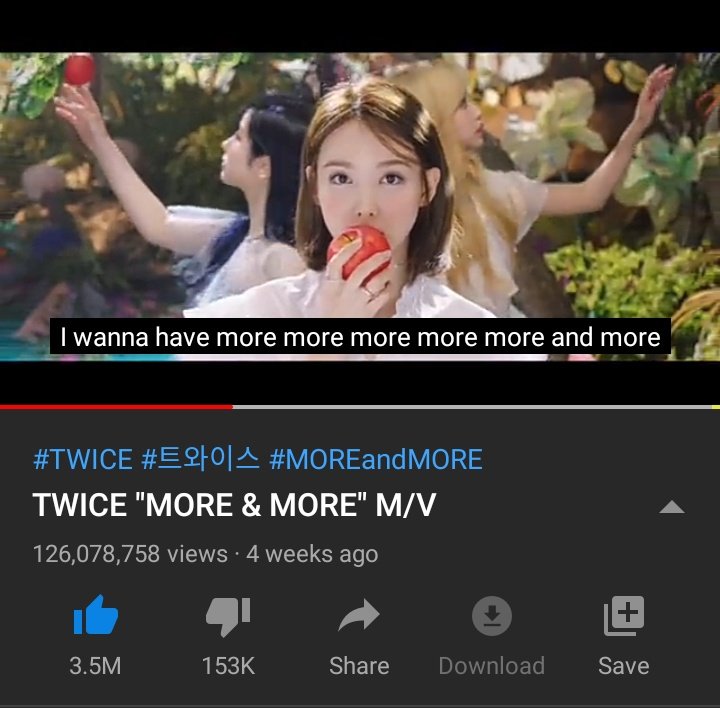 Stream MORE & MORE too on YouTube! @JYPETWICE youtu.be/mH0_XpSHkZo #MMSPYTParty_Day1 #TWICE