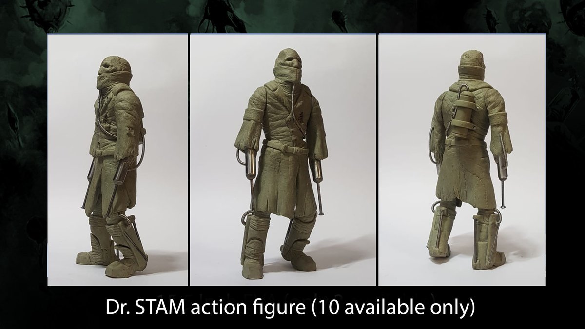 We made it just in time but finally he is here! Extremely limited action figure Dr. Stam from the original WCS promo.. Bust is 15 cm tall and will be hand painted. Sculpt is a master piece by Special fX Artist Stephan Vos. Only 9 available!!!
kickstarter.com/projects/worst…