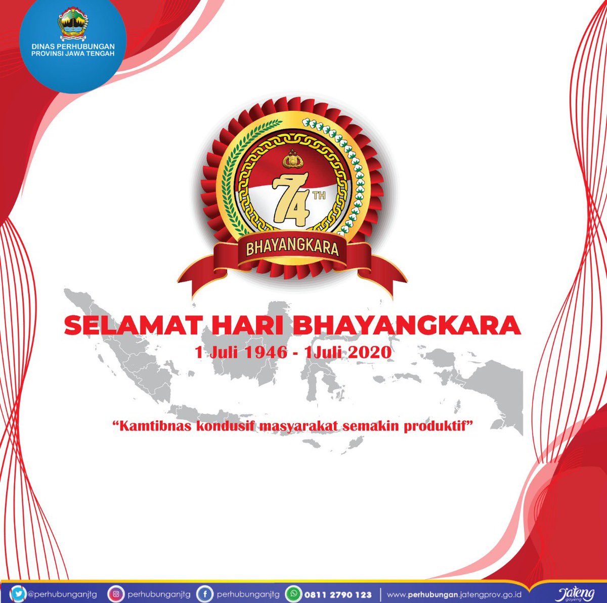 Perhubungan Jateng Ø¹Ù„Ù‰ ØªÙˆÙŠØªØ± Selamat Haribhayangakarake74 Untuk Para Polisi Yang Tak Lelah Menjaga Nkri Berdedikasi Tinggi Demi Menjaga Keselamatan Bangsa Dan Negara Kamtibnas Kondusif Masyarakat Produktif Haribayangkara Jatenglawancorona