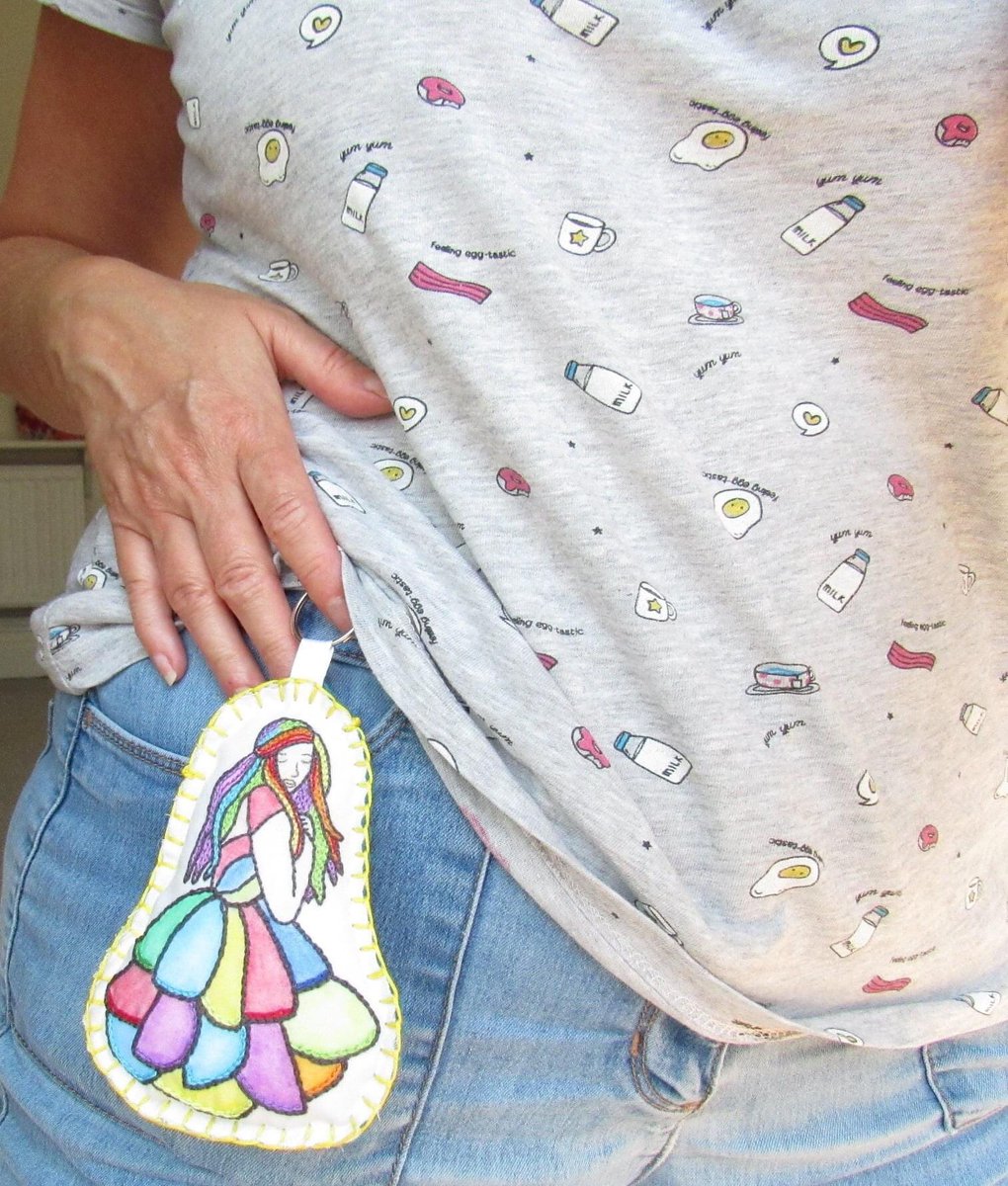 Large Keyring #handmade to hang on your bags or your jeans like my daughter does 💕💋
GoodVibeGiftsUK.etsy.com

#rainbow #giftideas #etsyhandmade #etsygifts #etsyspecialt #earlybiz #handmadehour #mixedmedia #wednesdaymorning