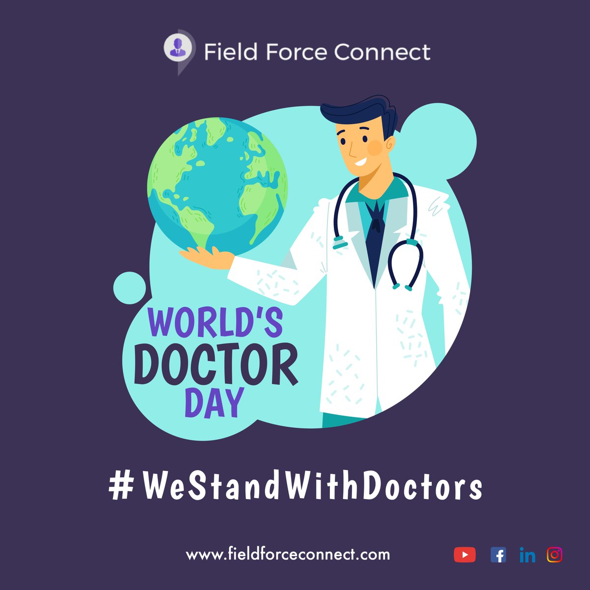 connect_force's tweet photo. We request you to take a moment to thank and appreciate the hardwork the doctors put in saving the life of people even in this pandemic.

Field Force Connect would like to thank them for being there for us. #happydoctorsday #ThankYou #ThankyouDoctor 

https://t.co/v8SG0kHY7i https://t.co/ec4E3lIK1x