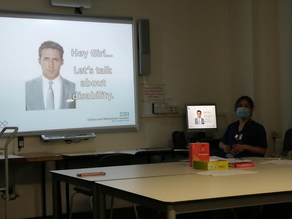 CarlileA's tweet photo. Thoroughly enjoying @JncPhysio presentation learning about disability #whodas #icf @ChelWestTherapy https://t.co/4KpfZTzBWr