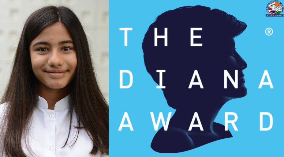 TBS_Delhi's tweet photo. Freya Thakral, Year 9, has been awarded the highest accolade a young person can achieve for social action/humanitarian efforts–The Diana Award! Her work on recycling supports the lowest paid members of society. Watch live at 7.30pm IST https://t.co/YPpAzsHg2t. 
#2020DianaAwards https://t.co/lmveVEEjXY