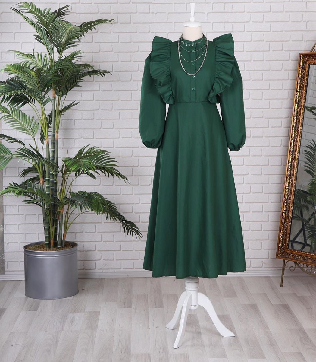 Günlük giyilebilir cici bir elbise 💚