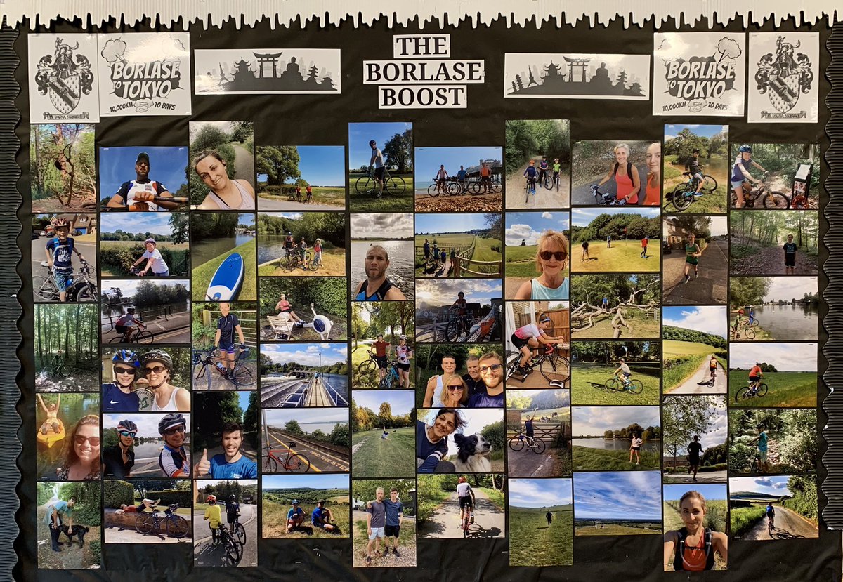 BorlaseSport's tweet photo. We’ve had a bit of time this week to take a moment to refect upon The Borlase Boost. New display in the Sports Hall foyer showcasing a great 10 days for the @Borlase community! https://t.co/B5iwrqvCRg