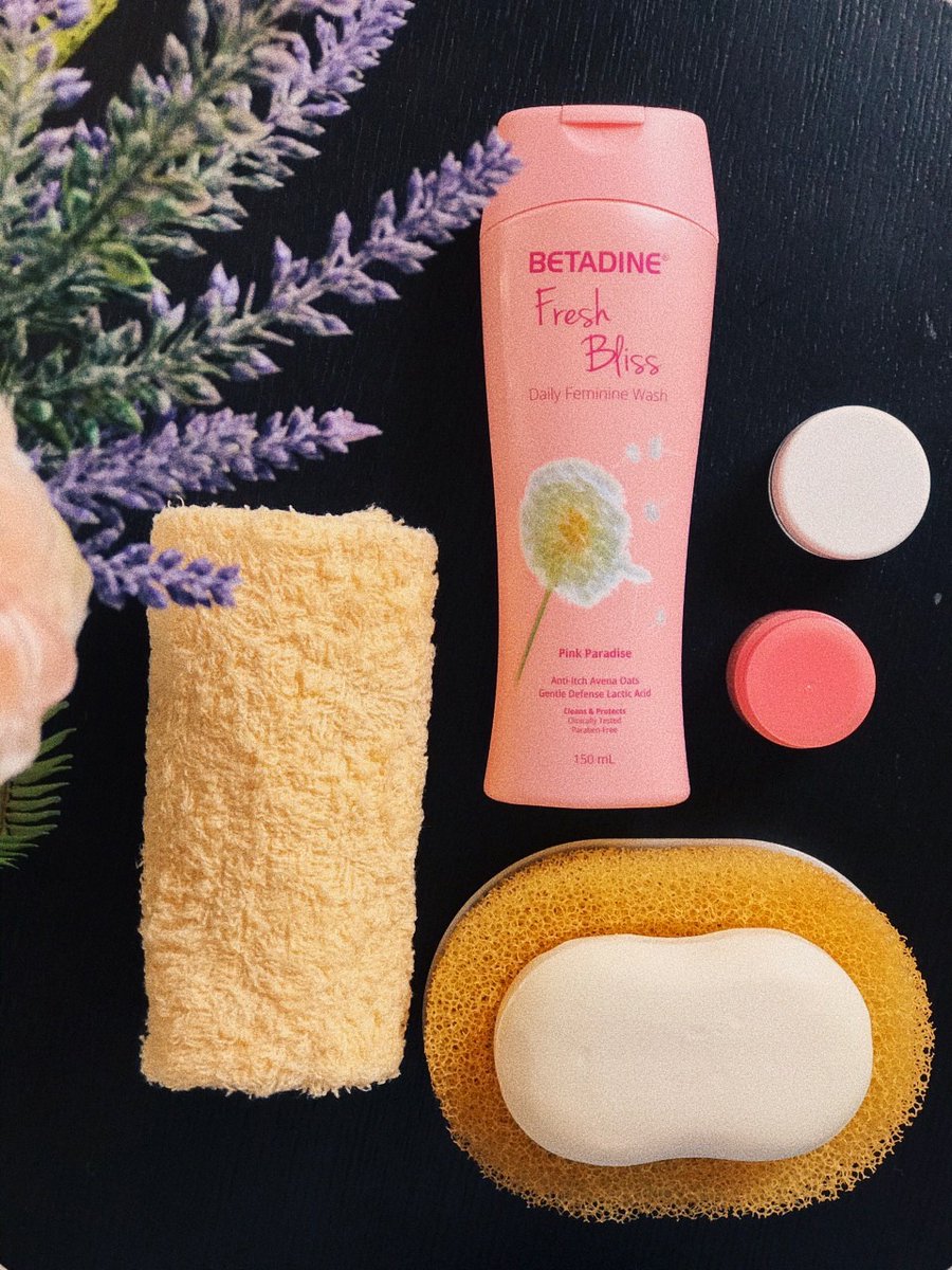 For my #DailySelfCare, I make sure to use BETADINE® Fresh Bliss® para fresh and clean ang feeling ko everyday. Its Tri-care+™ formula protects you from itch, odor, and dryness. Always take care of yourself, beshies—lalo na ngayon! Get yours on Shopee now! #BetadineSelfCare