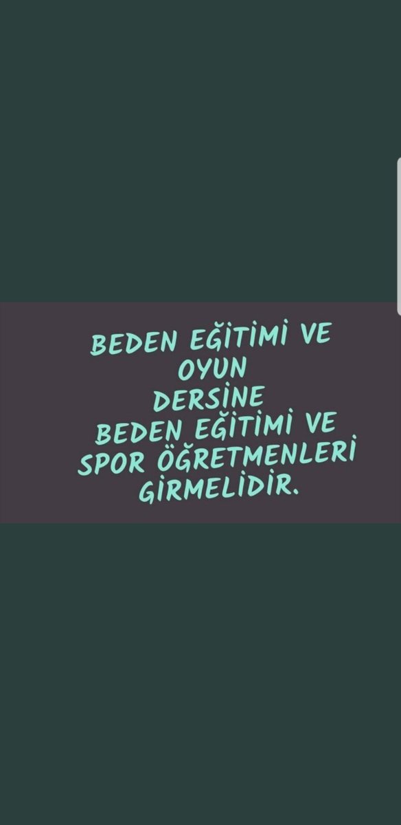#BedenEğitimiVeOyunBesyocunun