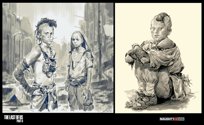 The Last of Us II : 180+ Concept Art - Updated Collection of Sketches and concept Art => https://t.co/7bNfJ9aBZQ 