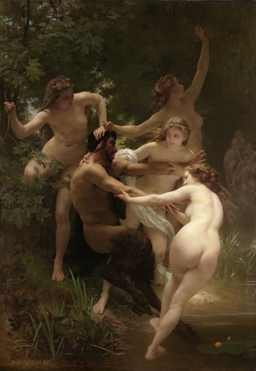William Bouguereau. 'Nymphs and Satyr'