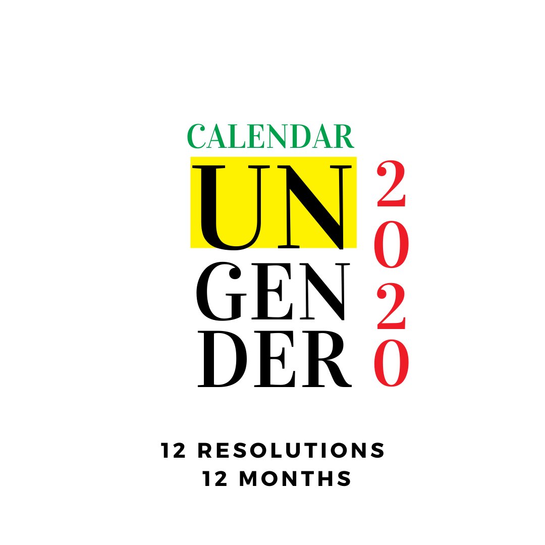 ungender_in's tweet image. 12 Resolutions in 12 Months | This month starts with the pledge to read more about gender issues and equip ourselves to know in depth the ways to address problems, call out targeted hate and be an active ally. #Resolutions2020