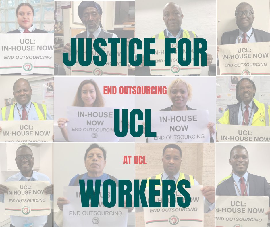 iwgbucl's tweet photo. Since October 2019, outsourced workers at UCL have been campaigning for an end outsourcing and the discrimination and inequality it entails
 
We need your help!Sign the petition below and send a letter to the UCL Council demanding the end of outsourcing:
 
https://t.co/0skAVL76SZ https://t.co/vI7DNm3Bvr