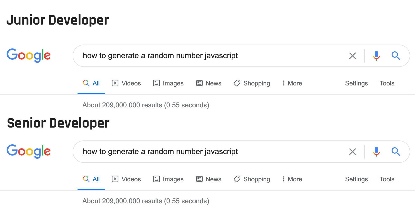 Cyris ãƒ„ On Twitter Junior Vs Senior Developers
