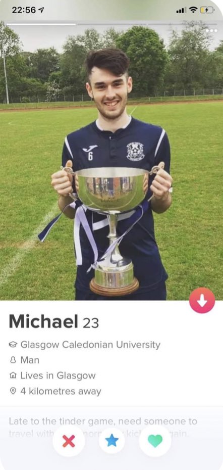 PLS SHARE🗣
‼️Girls on tinder can u report this account if you see it someone has been using pics of my boyfriend &amp; has been speaking to a load of girls. Feelings are getting hurt now when they find out &amp; Shauns been getting the brunt of it - goes by the name Michael Gartland‼️