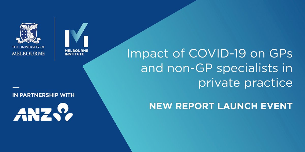 Join me, Professor Anthony Scott &amp; Professor Michael Kidd AM for a report launch webinar that will present new evidence &amp; insights on how doctors have responded to the pandemic and in what ways our medical workforce has been supported. Register here:  unimelb.zoom.us/webinar/regist…