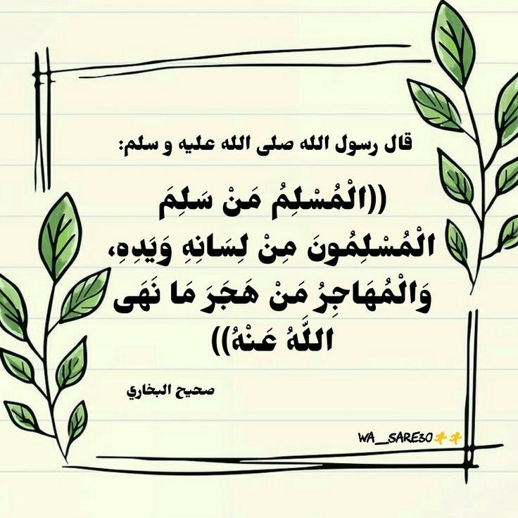 حديث المسلم من سلم الناس من لسانه ويده قواعد في حفظ الحقوق Youtube