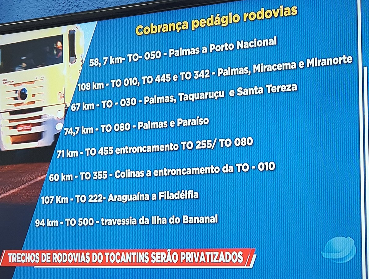 pedrofraz_'s tweet photo. Privatização das rodovias estaduais e cobrança de pedágios, a maioria delas são as que ligam Palma a Paraíso/Porto Nacional/Miracema e Taquaruçu.. e aí, qual a opinião de vocês sobre o assunto? https://t.co/6GvmDAYbda