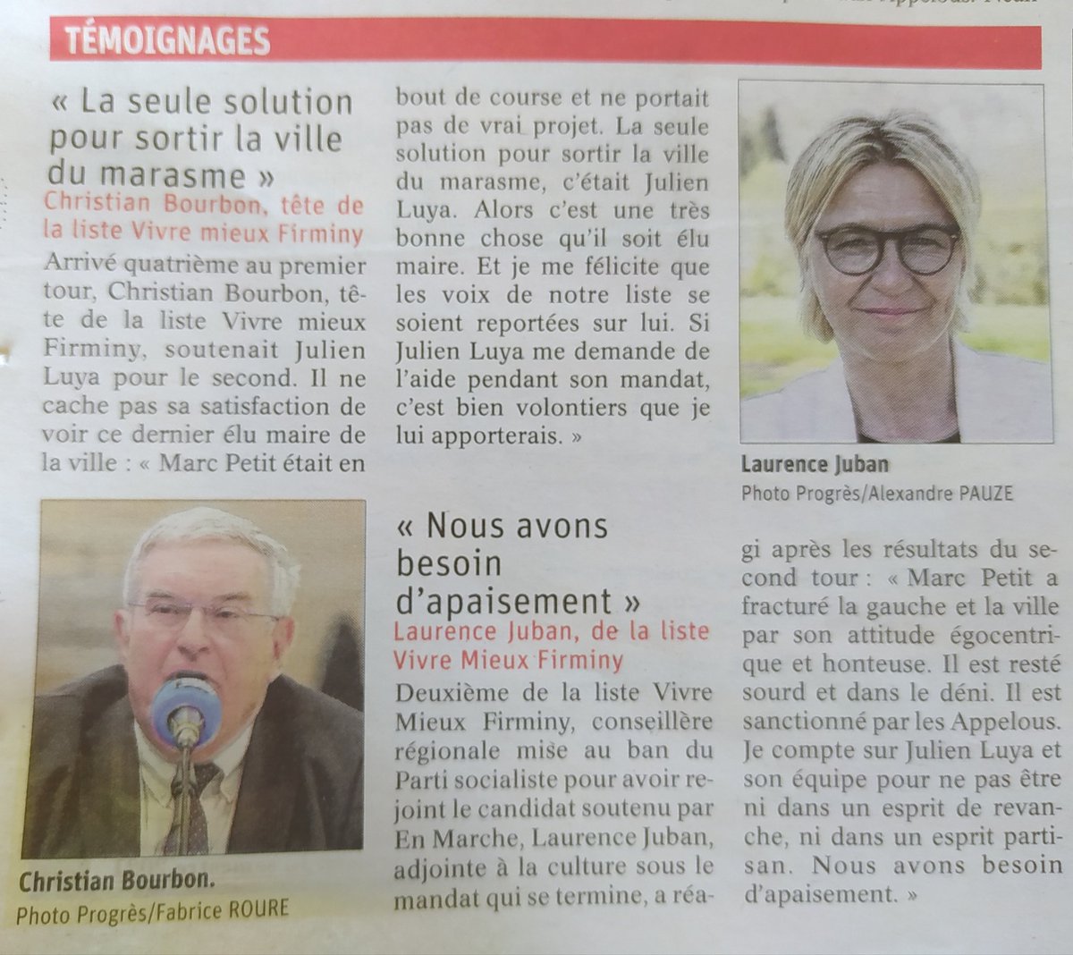 2020Upf's tweet photo. | #Presse 📰|
👉 Un discours clair 👍
👉 Retrouvez sur #LeProgrès le 1er article de #JulienLUYA ! 👍👍
✅ #EnsembleConstruisonsDemain
#Firminy #UPF2020 #LUYA2020 https://t.co/n5P2vVwe7t