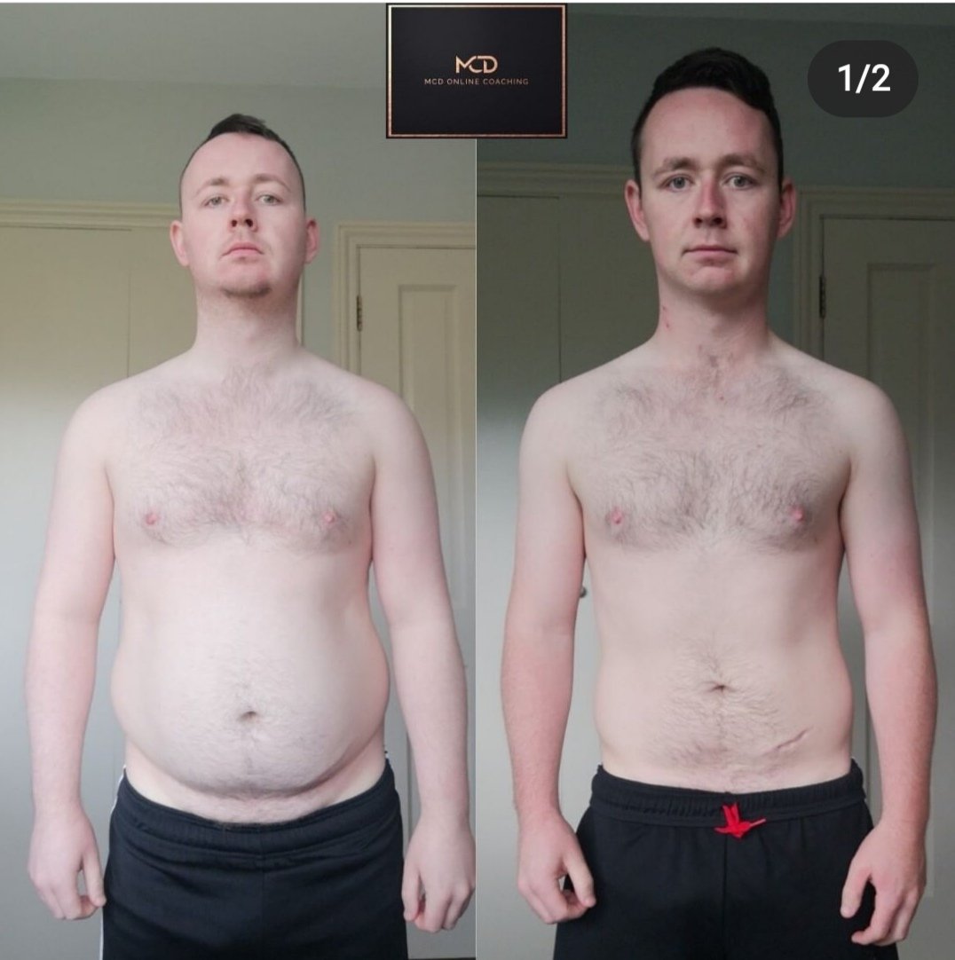 22lbs down but the best bit of conor's story was.... Week 1 - failed to run 3km and had to stop Week 12 - ran 19km in one go Unbelievable effort for this man and well done again conor 😀🙌👏