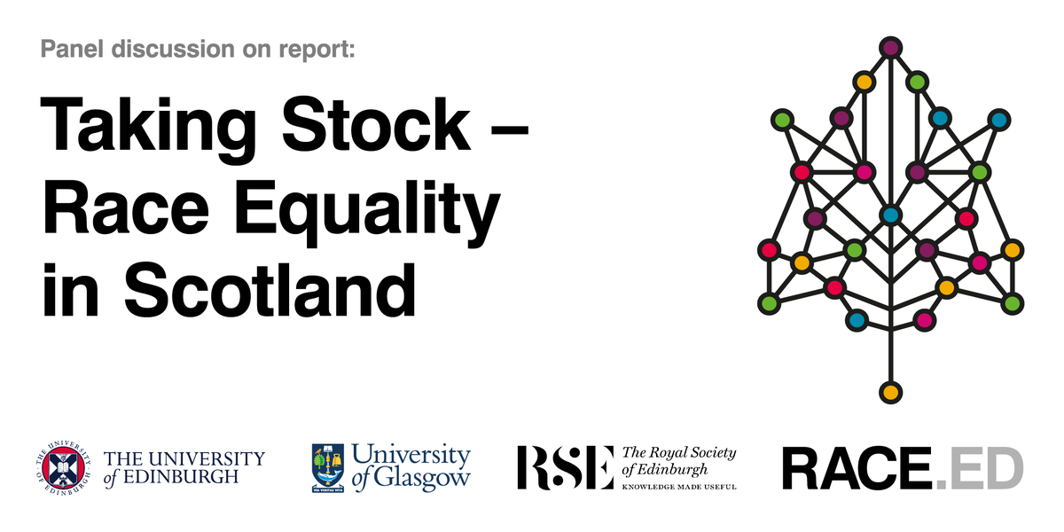 RACE.ED Event: Taking Stock - Race Equality in Scotland (15 July, 2pm). Confirmed speakers include <a href="/rowenaarshad/">Rowena Arshad</a> <a href="/AnasSarwar/">Anas Sarwar</a> <a href="/crer_scotland/">CRER</a> @DrStephenMullen @khadijamohamme8 @SminaAkhtar <a href="/KaveriQureshi/">Kaveri Qureshi</a> @SminaAkhtar @NasarMeer To Join us register here: eventbrite.com/e/panel-discus…