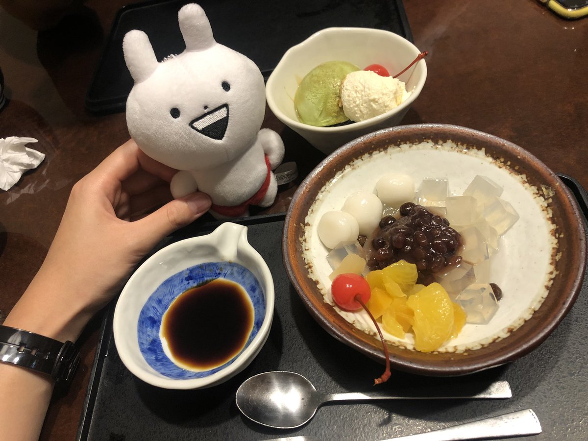 gelato_sheep's tweet image. うさぎゅーんと白玉はきっと親戚。

#うさぎゅーん