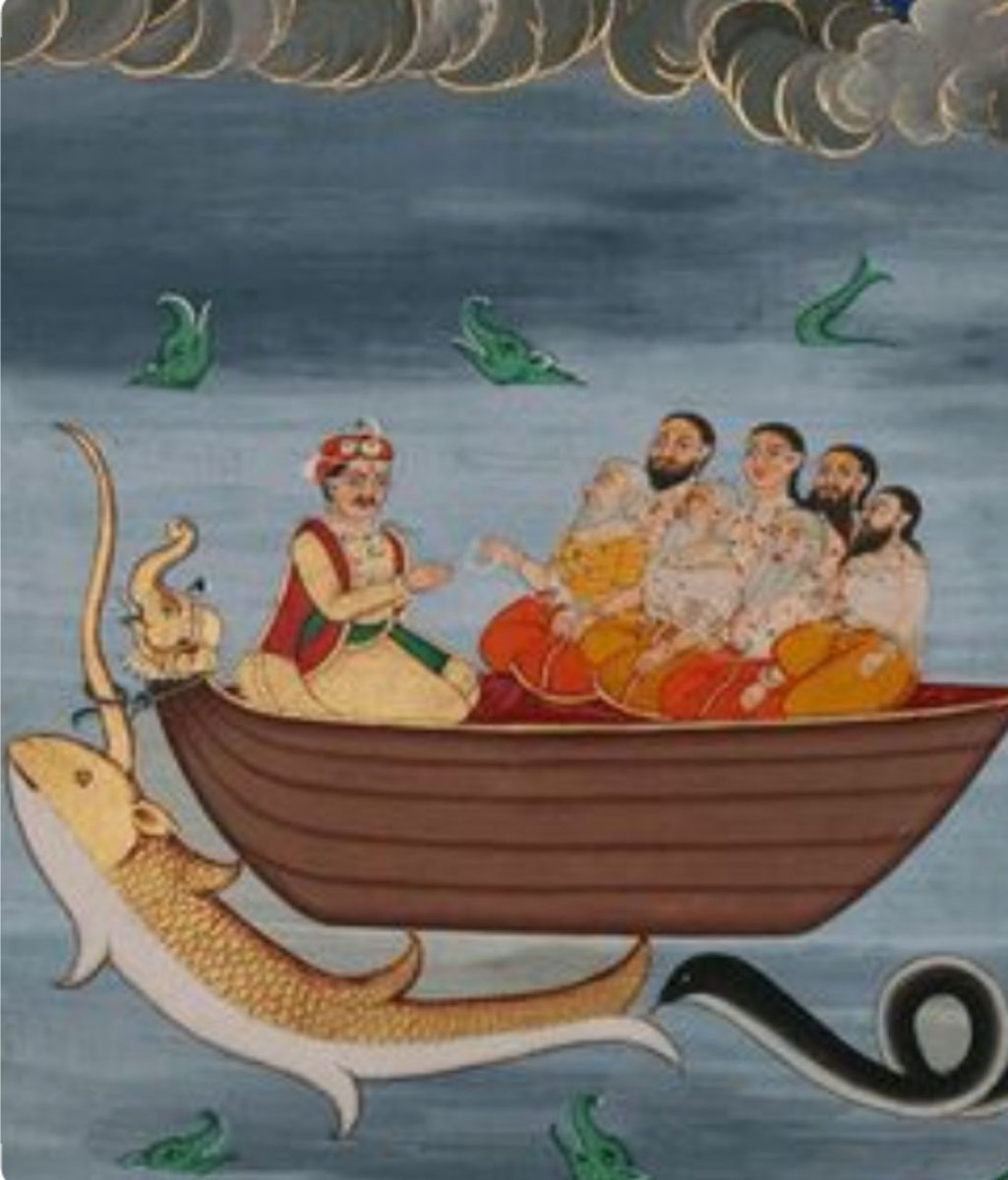 Once there was a demon called Hayagriva with the face of a horse, who stole the Vedas from Brahma, the creator and had disappeared into the oceans. During those times, there was highly virtuous and pious king named Satryavrata who ruled over the southern part of the Bharatvarsha