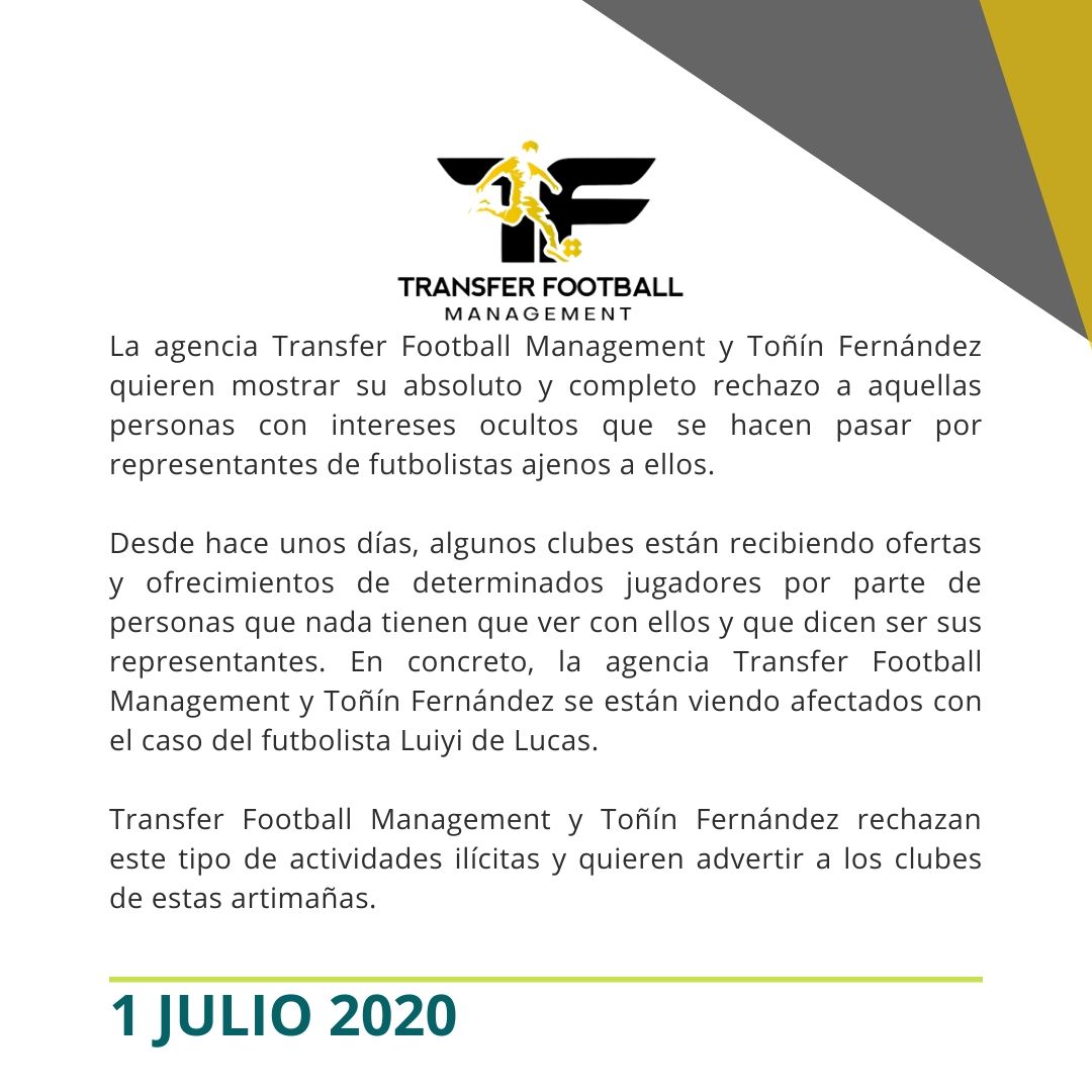 ⚠️ COMUNICADO ⚠️

#TFManagement