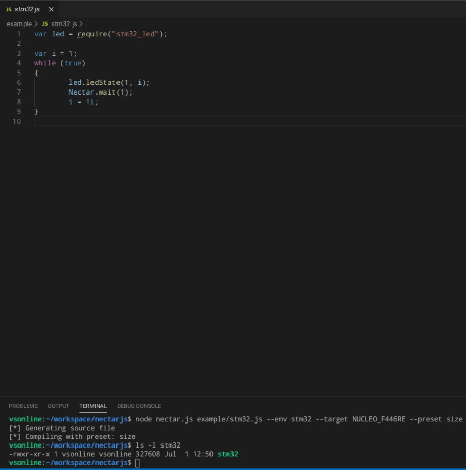 NectarJS's tweet image. #NectarJS now supports #STM32 boards ! Discover the #iot universe in #javascript 

github.com/nectarjs/necta…

#js #stm32 #nucleo #iot #robot #Robotics