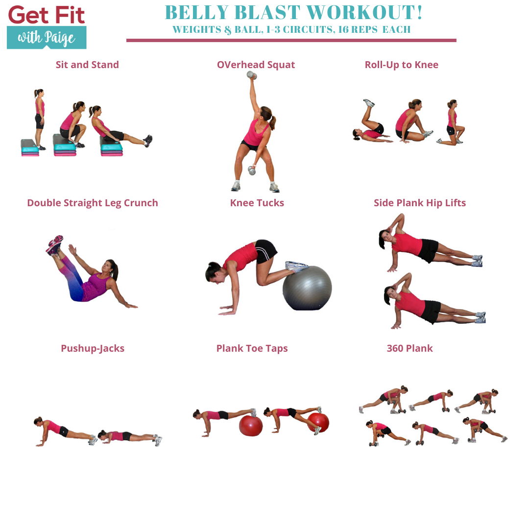 AboutExercise's tweet photo. It's #workoutwednesday and I know you have time to do just a few #strongbellyexercises, right? Grab some weights and a ball and prepare to #workyourcore https://t.co/f279Sg4DY8