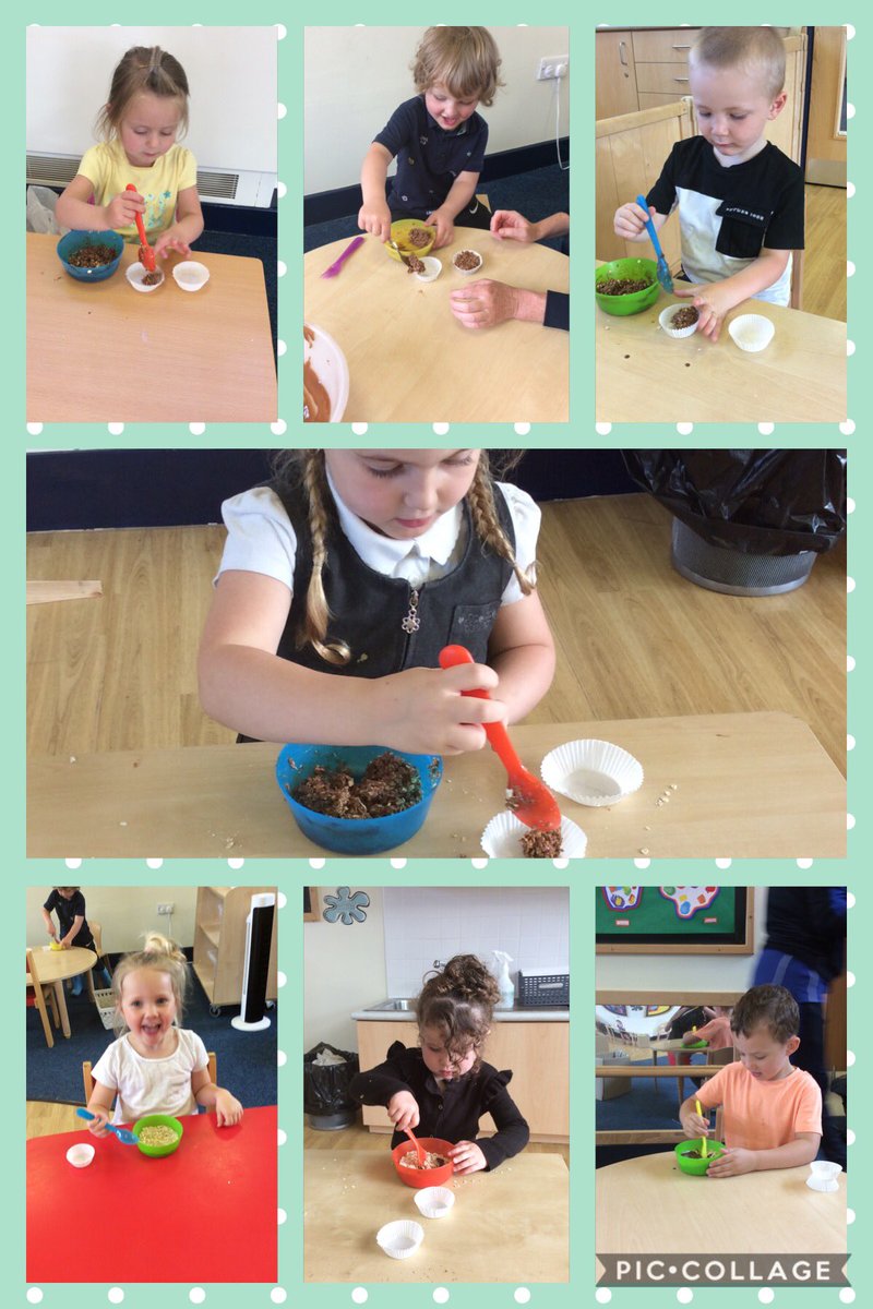Nursery sang the song ‘Pat-a-cake, Pat-a-cake bakers man’. We then made yummy chocolate oatcakes 🤩<a href="/BarntonMrsL/">Alison Lawson</a>  <a href="/barntonminis/">Debs Stewart</a>