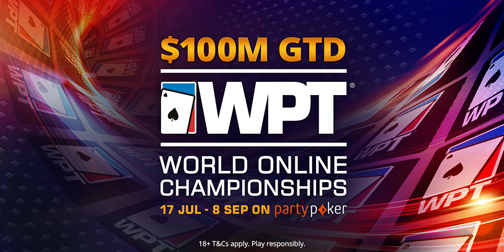 partypoker's tweet image. During the $100m GTD #WPTWOC festival, there is just one re-entry allowed in each NLHE event. Now that&apos;s #Quality. bit.ly/30BUnPw