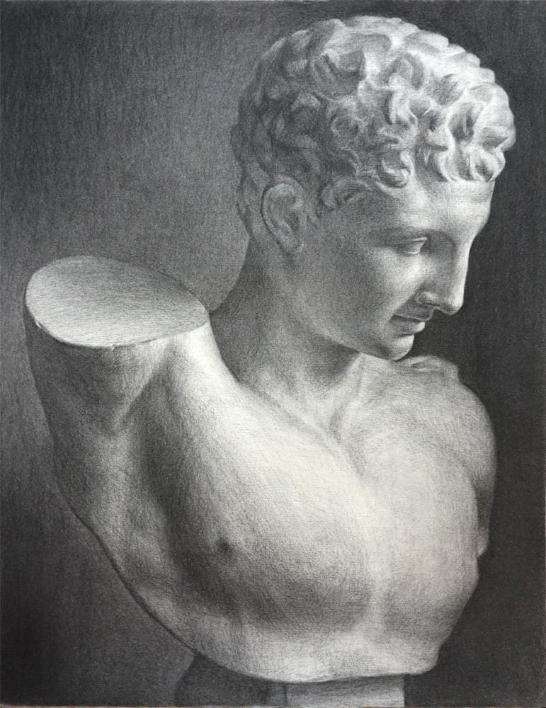 塩谷亮 フェイスブックのart Challengeという企画で指名されたので学生時代の作品から紹介していますが その中から一枚を 美術の窓05年12月号 今 石膏デッサンは必要か という企画に掲載しました 日本の美大受験における石膏デッサンの在り方