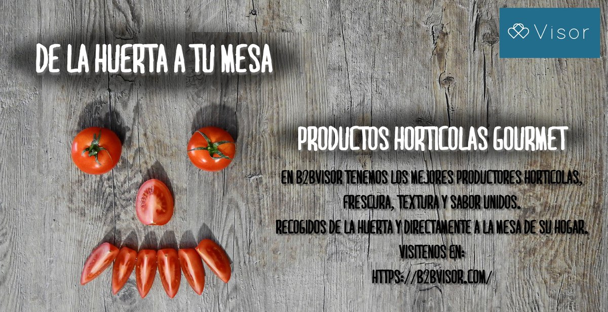 b2bvisor's tweet image. ¿Buscáis los mejores productos hortícolas?
En B2BVisor encontraréis los mejores productores hortícolas que tratan sus productos con el mayor mimo y profesionalidad posible. 
Visitad B2BVisor y comprobadlo.
b2bvisor.com

#b2b #b2bvisor #hortícola #frescura #autóctono