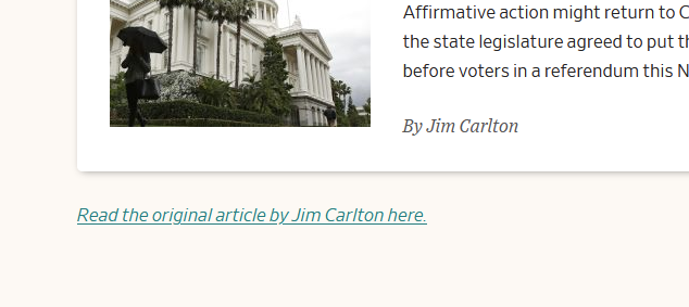 Another thing I don't understand. Why are they doing link articles? Take this one with the byline 'WSJ Noted'. It's just quick description with a link to the full article ... but linking to WSJ's main site. All this does is to reduce read-rates. Don't create extra clicks.