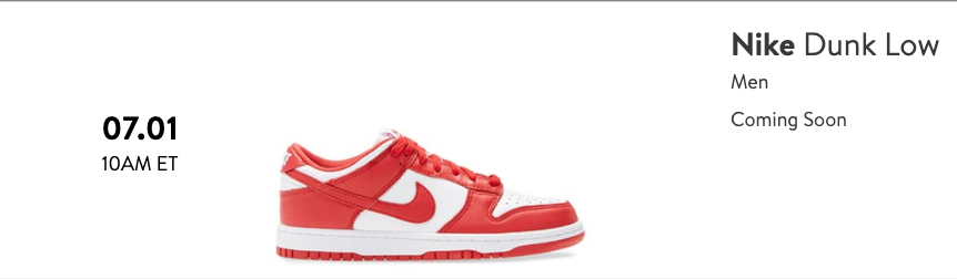 nordstrom nike dunk low