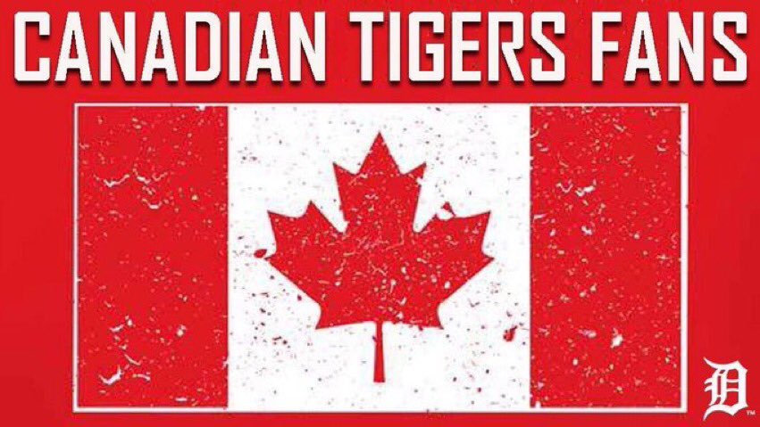 tigers's tweet photo. Happy #CanadaDay to our friends north (and south) of the border! 🇨🇦 https://t.co/Yth86qGqjN