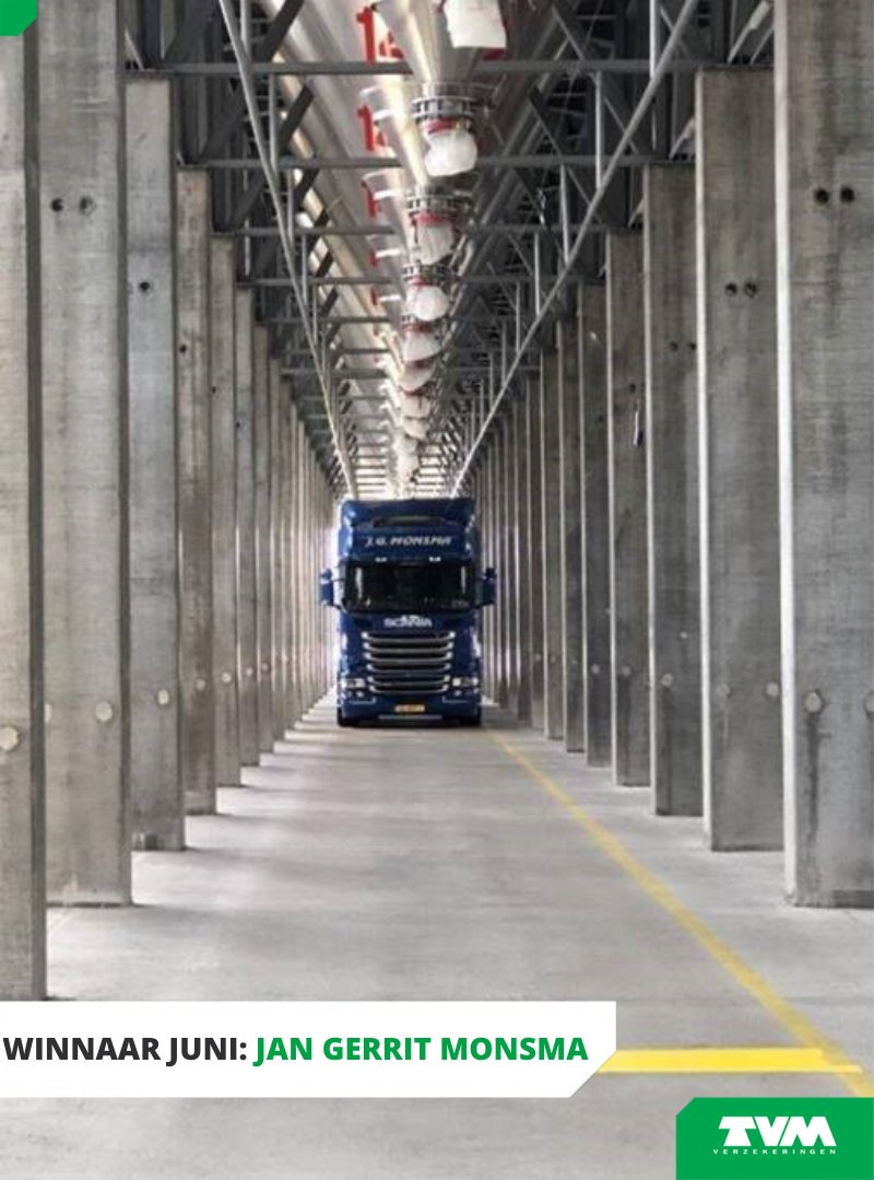De zesde maandwinnaar van de TVM fotowedstrijd is bekend. De vakjury heeft gekozen voor de foto van Jan Gerrit Monsma.

Ook kans maken op een spiegelreflexcamera? Stuur je foto's die een link hebben met transport/logistiek in via ➡️ contest.myalbum.com/tvm/inzendingen Succes!