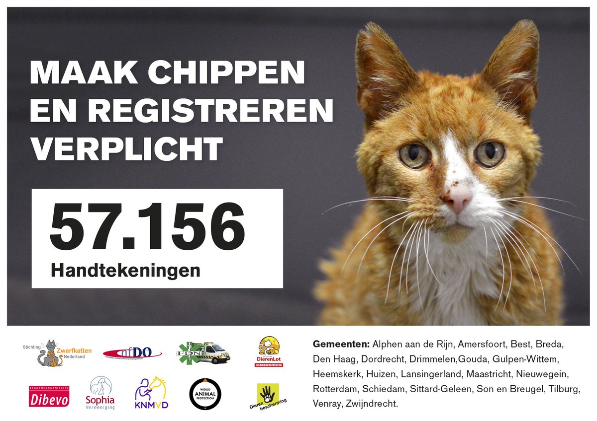 Het aantal handtekeningen dat zometeen overhandigd wordt is bekend. Bedankt iedereen!