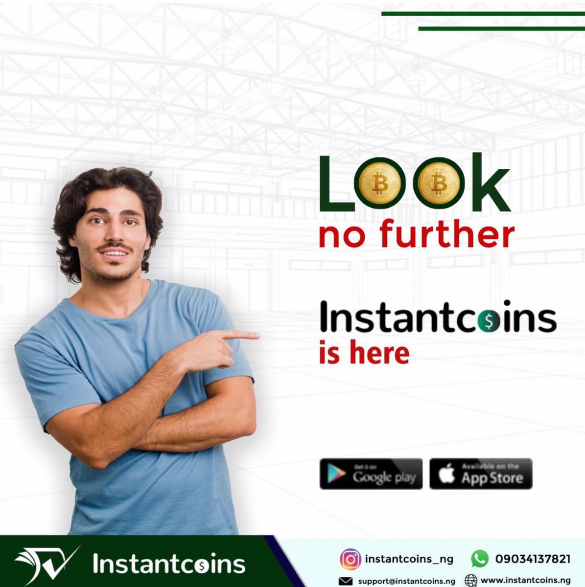 LisaMelz's tweet photo. Look no further
#Instantcoins is here 💰
Bring all your Bitcoins, Etheureum & Perfect money
We can help you convert your BTC to naira
Let’s start trading!
Register here https://t.co/ox02G3kVtu
We’be launched both our Android & iOS Apps ✅Download now❤️ https://t.co/OhiJu8C4nl