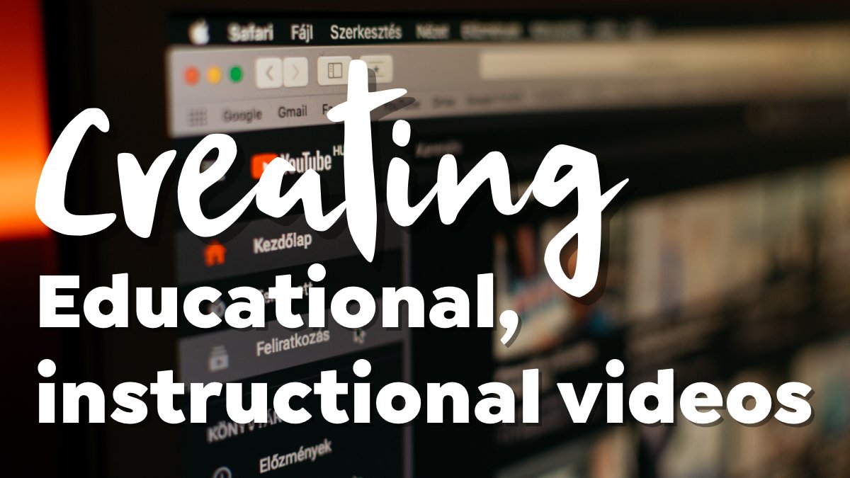  #LetsTalkAbout  #educational  #instructional  #videos in  #HigherEducation  #teaching and  #learning (another  #thread  )