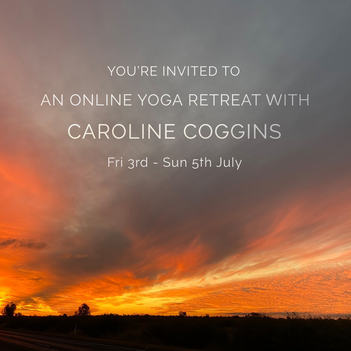Online retreating days:
 
Friday 3rd July eve: begin 5.30pm to 6.30pm
Saturday 4th July: immerse 8am to 9.30am
Sunday 5th July: emerge 8am to 9.30am

email office@yogacentre.com.au to book.

Cost $48