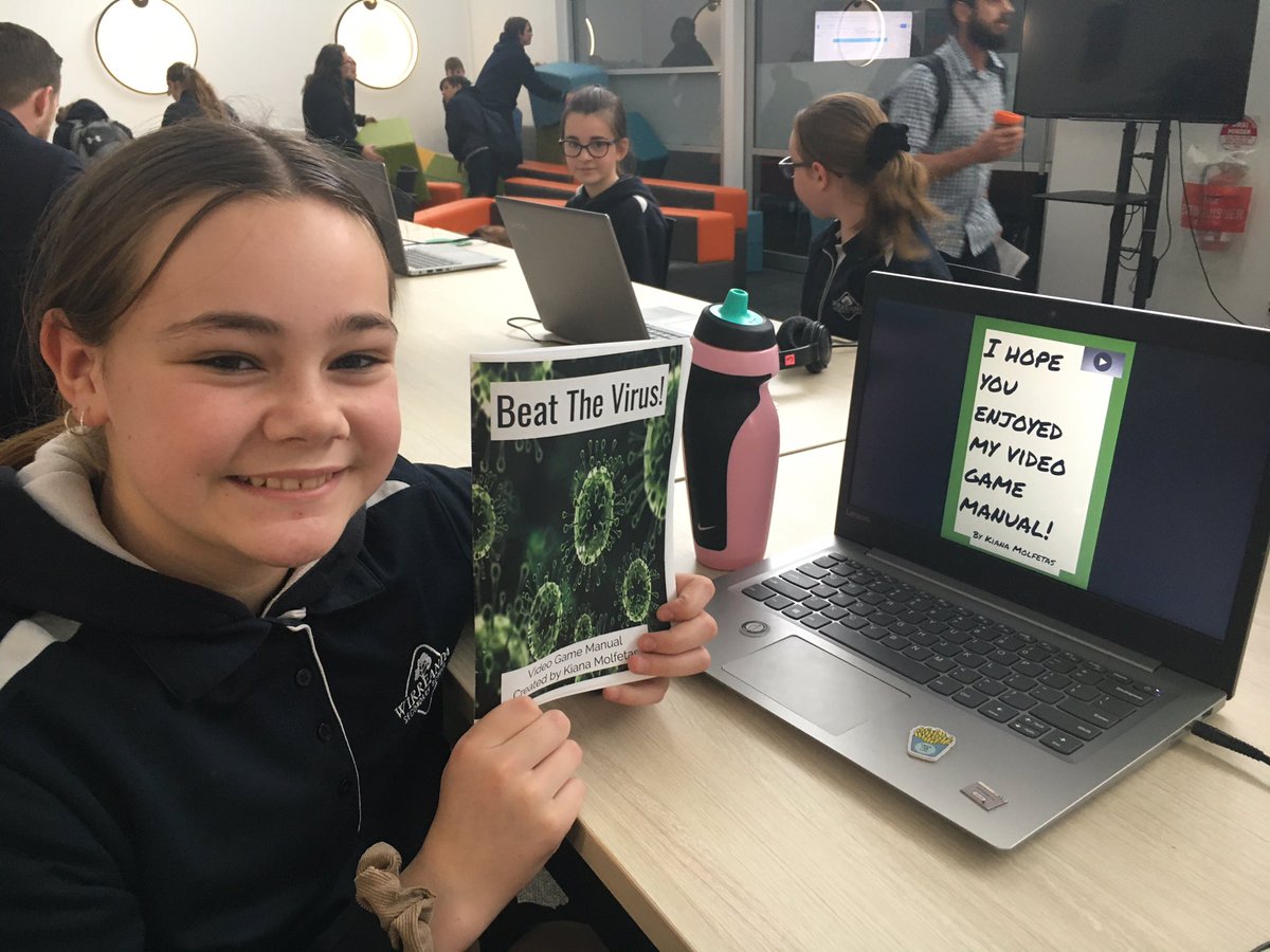 kataxe01's tweet photo. This was the best way to end the day @WirreandaSS Exhibition of Learning this time with year 7 Blue Tribe #PBL #WSSProud #gamedevelopers https://t.co/pyHWO7nJw3