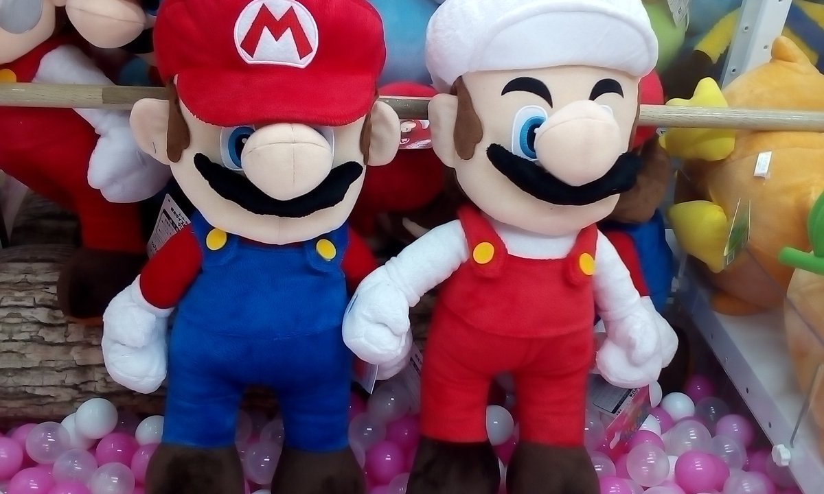 ゲームパニック京都 景品入荷情報 スーパーマリオ 特大サイズぬいぐるみ マリオ 全２種 プライズ 河原町 クレーンゲーム Ufoキャッチャー ゲーパニ