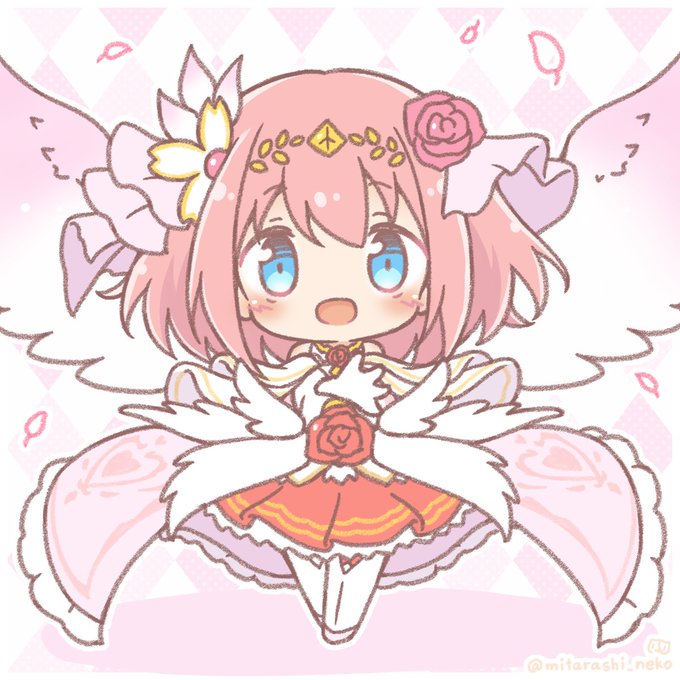 「pink hair tiara」 illustration images(Oldest)