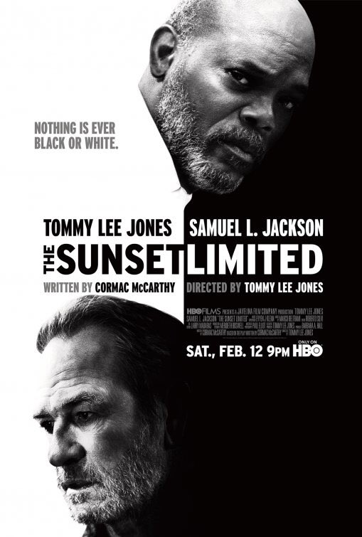 115. THE SUNSET LIMITED (2011) -- Dua orang pria yang bertolak belakang ngobrol selama 1 jam 30 menit & mereka berdebat soal kehidupan, tuhan, agama, moralitas, & kematian. Film yang bagus banget (sampai udah 5x nonton).