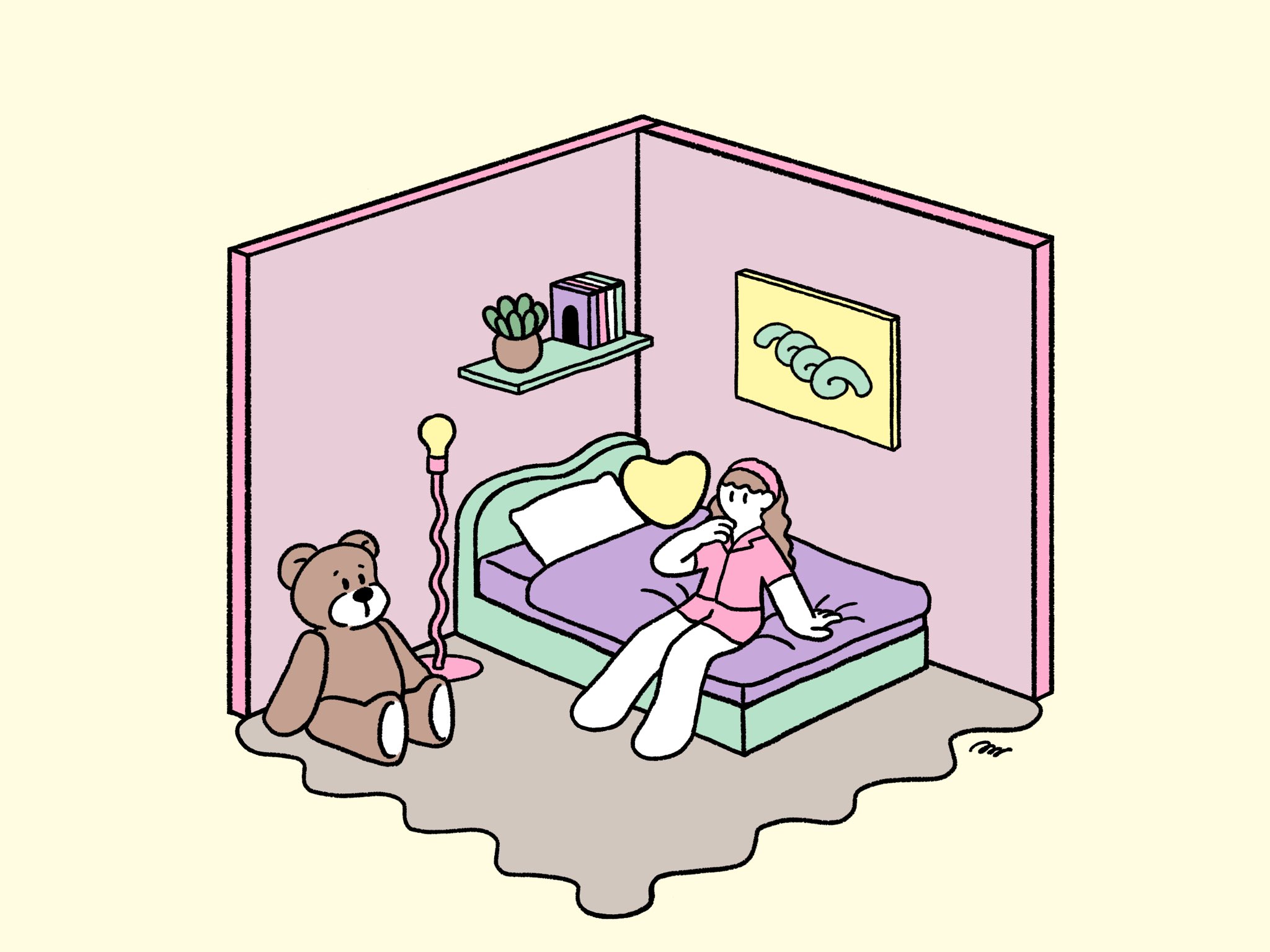 ののの 箱部屋 イラスト Illustration お部屋 パステル T Co K5voslhydy Twitter