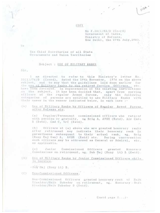 It's high time that this big0ted misogynist "officer" faces the law. Fact? He's using his rank illegally which is also a crime under the IPC.Here's a copy of the Govt. of India notification No F. 28 (1/82/D(Coord)) on the use of military ranks dated 27 July, 1983(1/4)  https://twitter.com/majorgauravarya/status/1277998344422387712