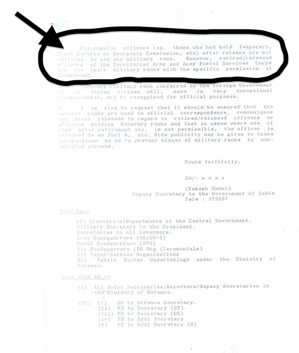 It's high time that this big0ted misogynist "officer" faces the law. Fact? He's using his rank illegally which is also a crime under the IPC.Here's a copy of the Govt. of India notification No F. 28 (1/82/D(Coord)) on the use of military ranks dated 27 July, 1983(1/4)  https://twitter.com/majorgauravarya/status/1277998344422387712
