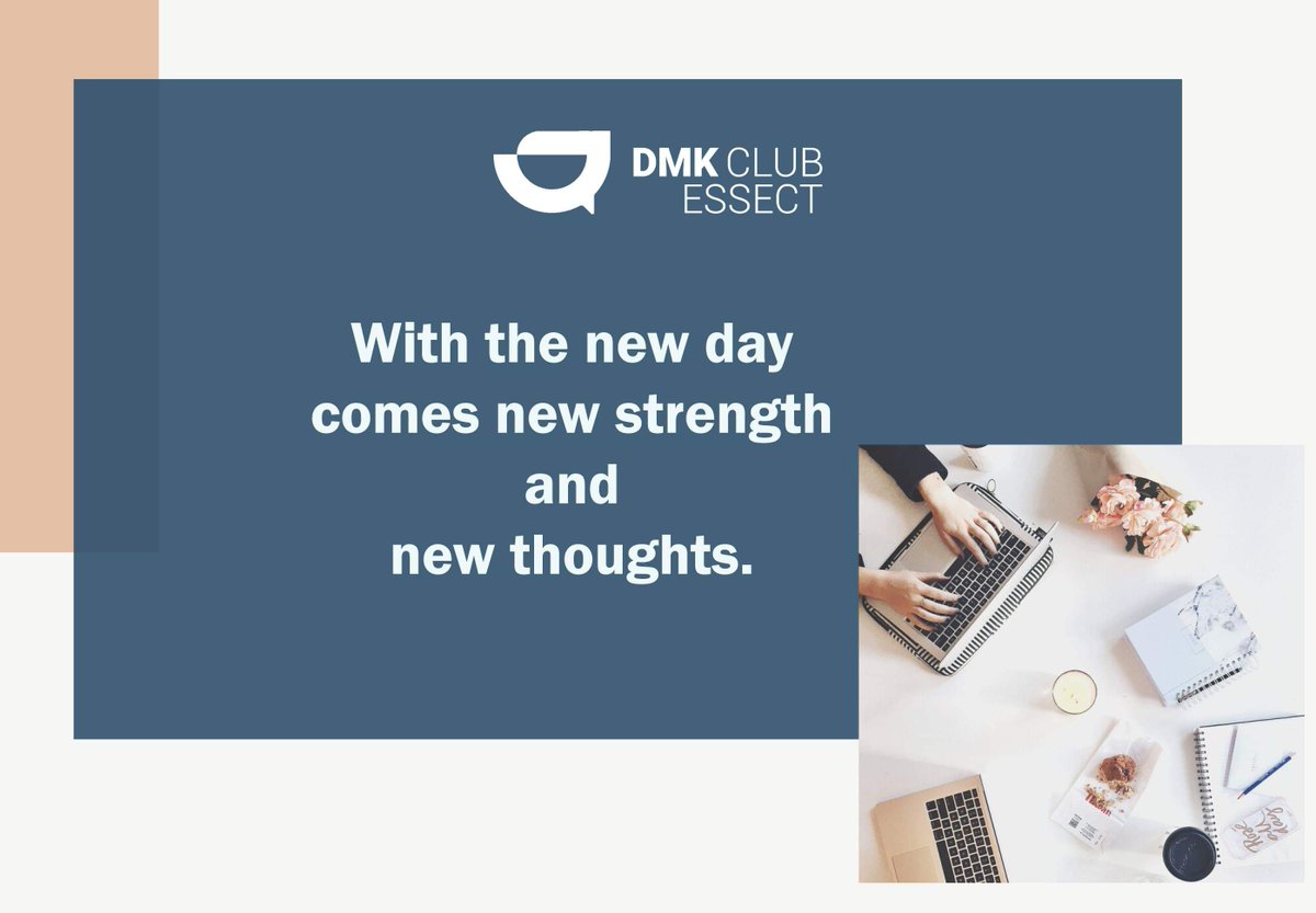 ClubDmk's tweet photo. We wish you a very happy day and a very motivational day with the new strength and the best new thoughts! 
With every new day, we have new thoughts and new strength 🤩😍
#DMKClubESSECT https://t.co/92WwBzrPXH